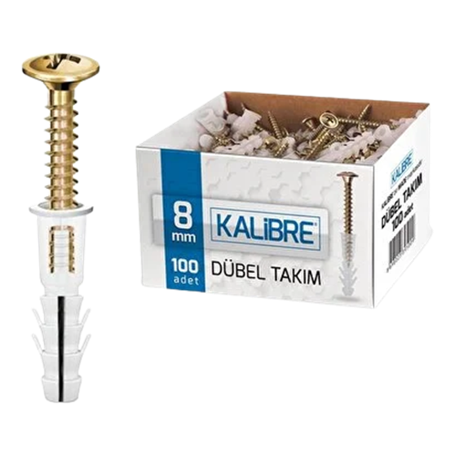 MADE KALİBRE DÜBEL TAKIMI (pul başlı) KAV02